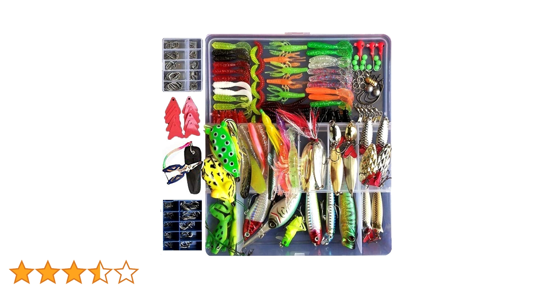 Amazon.co.jp: SportColorfulルアー バス釣完全攻略ワーム色々276個